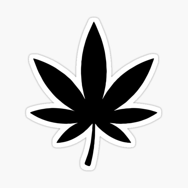 Item preview, Hemp leaf black designed and sold by EchoOfSilence.