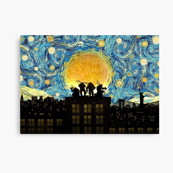ninja Starry the night iPhone 4 4s 5 5c 6 7, pillow case, mugs, tshirt etc Canvas Print