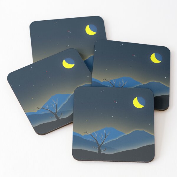 Item preview, Moon Glow Across the Mountains designed and sold by MFellArt Creations.