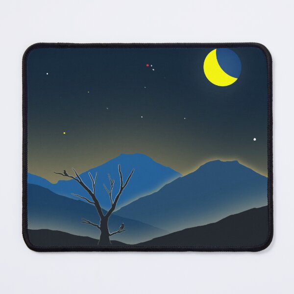 Item preview, Moon Glow Across the Mountains designed and sold by MFellArt Creations.