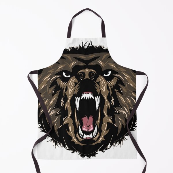 Item preview, bear head open mouth roars designed and sold by Achille3777.