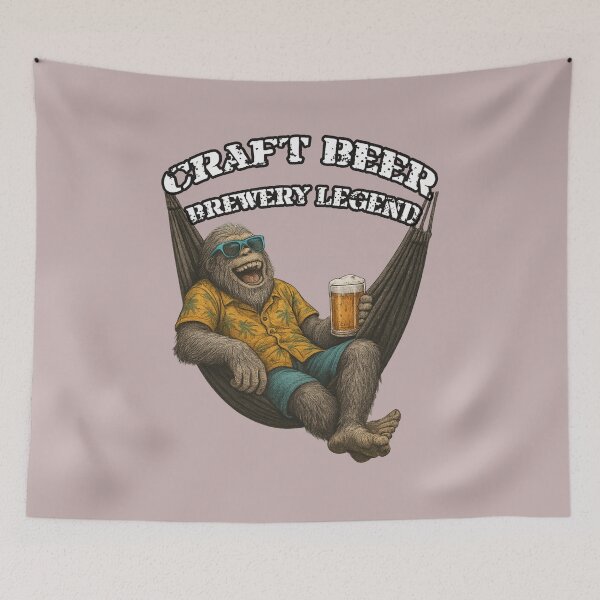 Item preview, Craft Beer King | Funny Brewery Legend Bigfoot Hammock Design | Perfect Gift for Beer Lovers designed and sold by MoodCircuit.