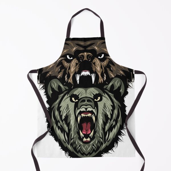 Item preview, bear head open mouth roars together two designed and sold by Achille3777.