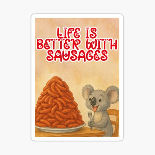 Item preview, Delicious sausages for lunch designed and sold by Mauswohn.