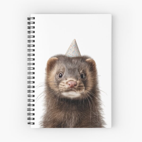 Item preview, Cute Mink with Party Hat Birthday Celebration designed and sold by LazyOwlStore.