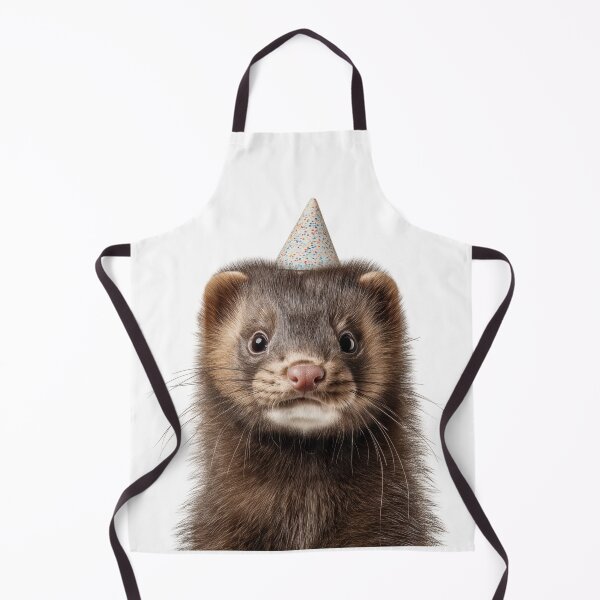 Item preview, Cute Mink with Party Hat Birthday Celebration designed and sold by LazyOwlStore.