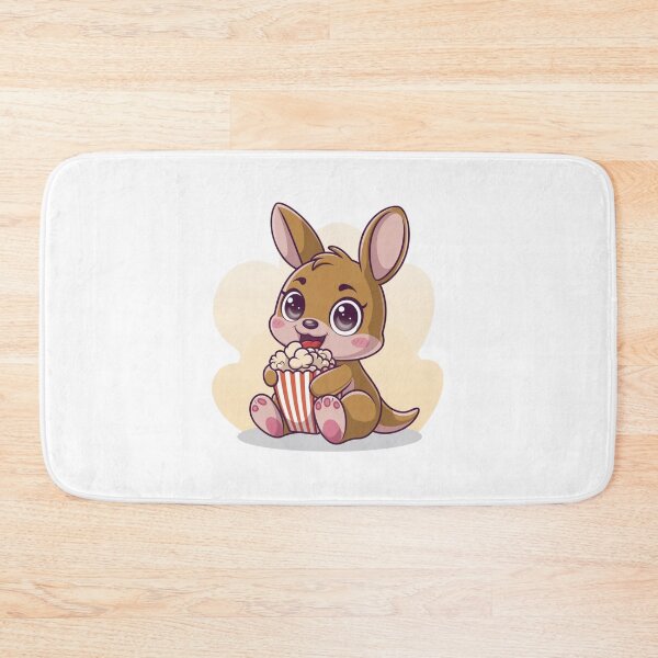 Item preview, rabbit eating popcorn designed and sold by Eternalski.
