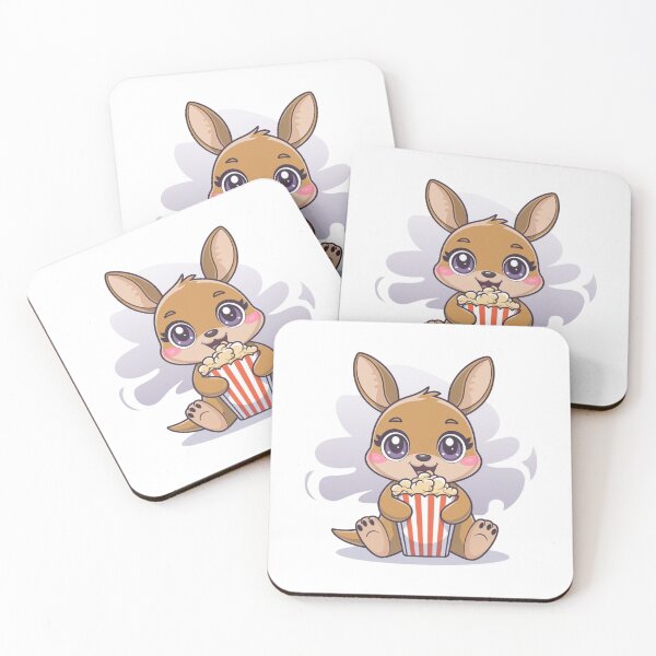 Item preview, rabbit eating popcorn designed and sold by Eternalski.