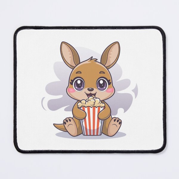 Item preview, rabbit eating popcorn designed and sold by Eternalski.