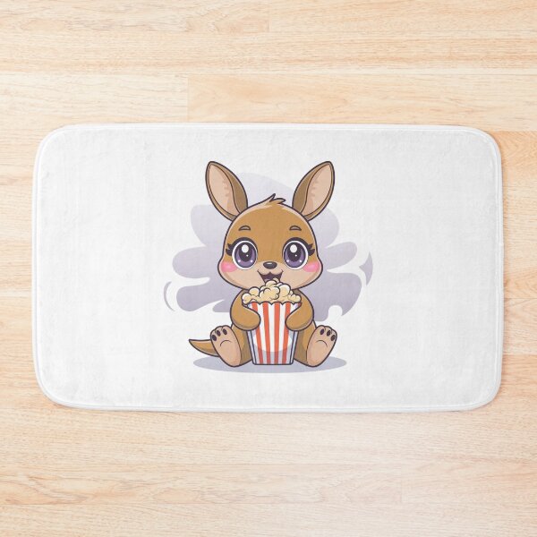 Item preview, rabbit eating popcorn designed and sold by Eternalski.