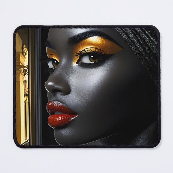 Item preview, Elegant profile with dramatic makeup and textures. designed and sold by Artessie.