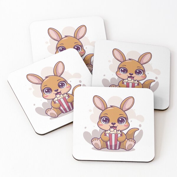 Item preview, rabbit eating popcorn designed and sold by Eternalski.