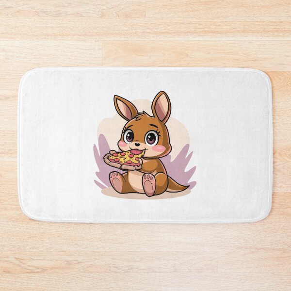 Item preview, rabbit eating pizza designed and sold by Eternalski.