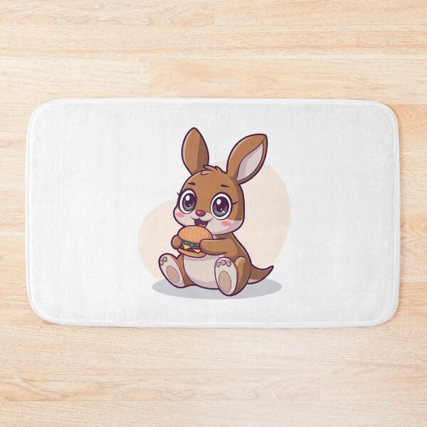 Item preview, rabbit eating burger designed and sold by Eternalski.