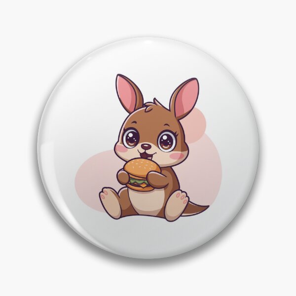 Item preview, rabbit eating burger designed and sold by Eternalski.
