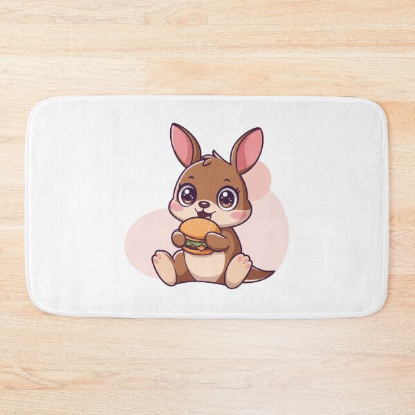 Item preview, rabbit eating burger designed and sold by Eternalski.