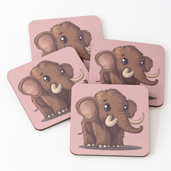 Item preview, Cute woolly mammoth cub designed and sold by FluffyGallery.
