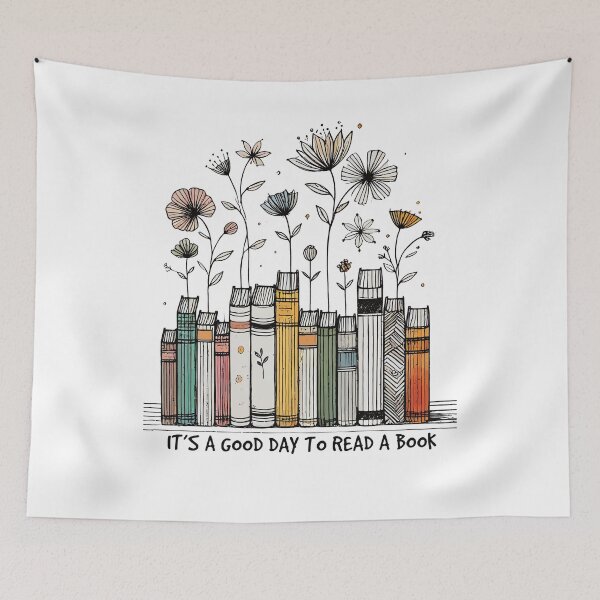 Item preview, Bookworm Funny Book Saying Florales designed and sold by LuminOrb.
