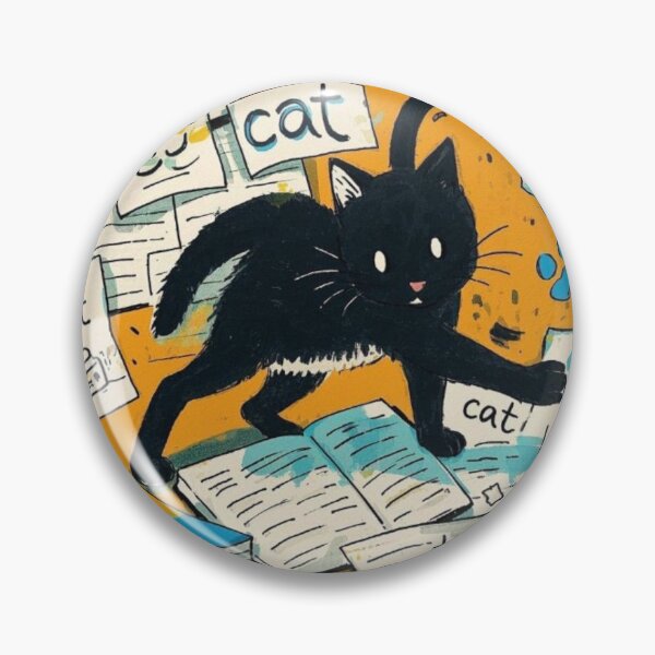Item preview, Black Cat notebook designed and sold by SommanasShop.