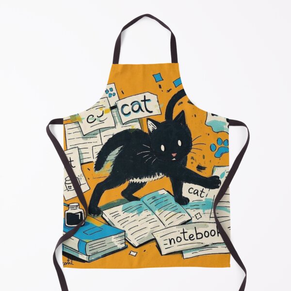 Item preview, Black Cat notebook designed and sold by SommanasShop.