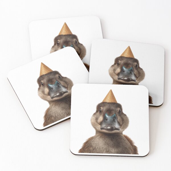 Item preview, Cute Platypus with Party Hat Birthday Celebration designed and sold by LazyOwlStore.