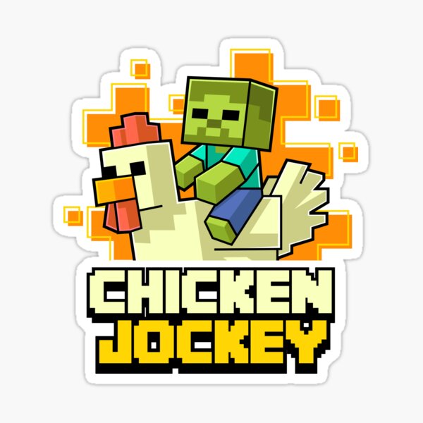 Item preview, Funny Chicken Jockey Pixel Art Gamer For Boys Kids designed and sold by Kubala Designs.
