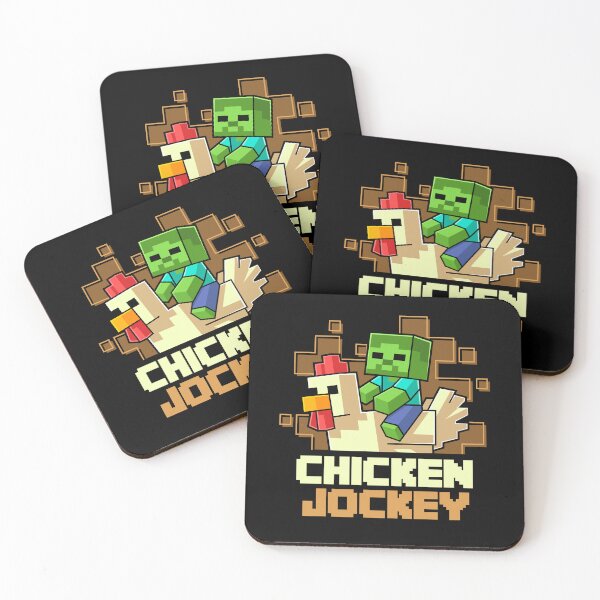 Item preview, Funny Chicken Jockey Pixel Art Gamer For Boys Kids designed and sold by Kubala Designs.