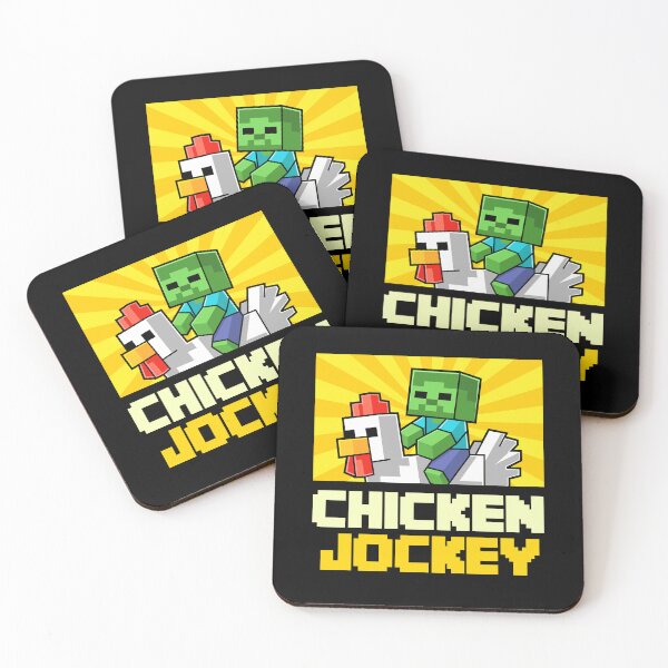 Item preview, Chicken Jockey Pixel Art Gamer For Boys Kids designed and sold by Kubala Designs.