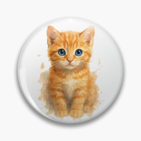Item preview, Cute Ginger Tabby Kitten with Blue Eyes designed and sold by JulieSouster.