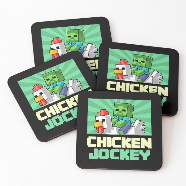 Item preview, Chicken Jockey Pixel Art Gamer For Boys Kids designed and sold by Kubala Designs.