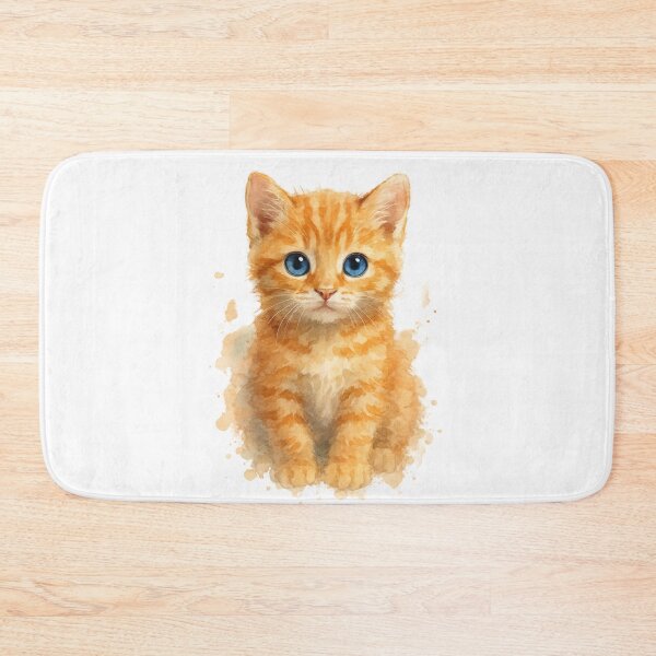 Item preview, Cute Ginger Tabby Kitten with Blue Eyes designed and sold by JulieSouster.