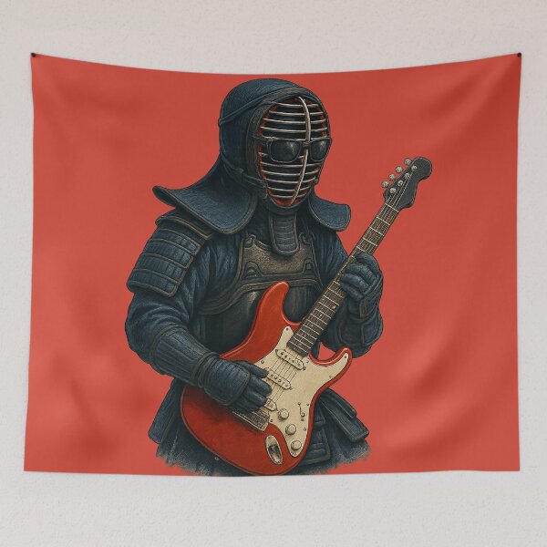 Item preview, The Rock Samurai – Kendo Meets Electric Guitar designed and sold by AleTot.