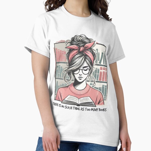 Item preview, Book Lover Meets Retro Book Girl Look designed and sold by LuminOrb.
