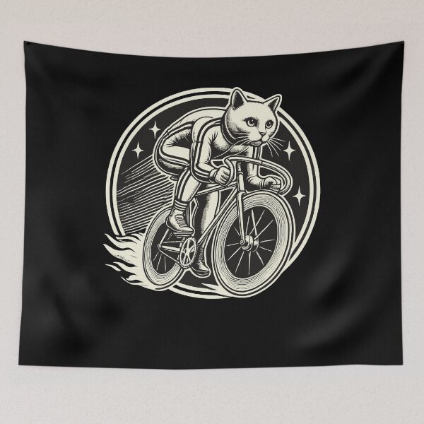 Item preview, Retro Bike Cat For Animal Lovers On Tour designed and sold by LuminOrb.