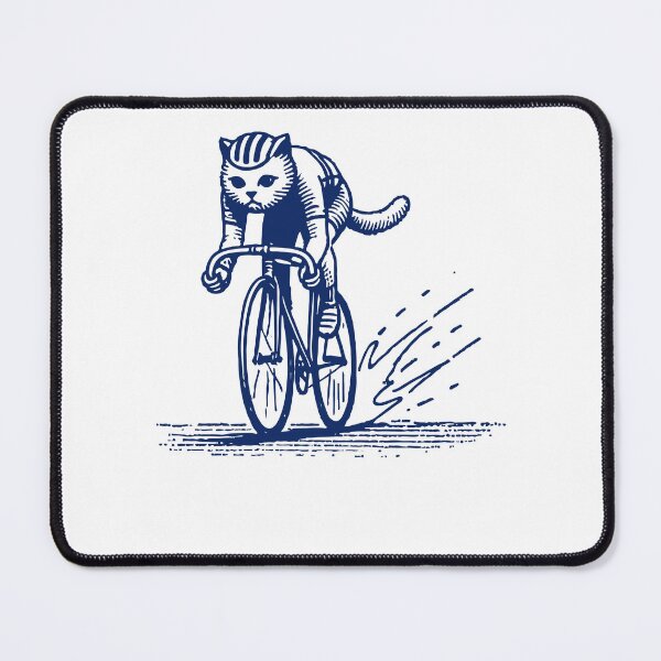 Item preview, Retro Racing Bike Cat For Sporty Bike Fans designed and sold by LuminOrb.