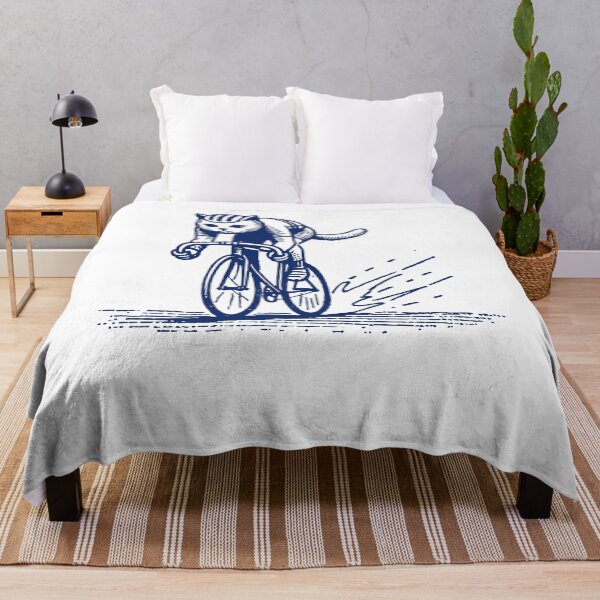 Item preview, Retro Racing Bike Cat For Sporty Bike Fans designed and sold by LuminOrb.