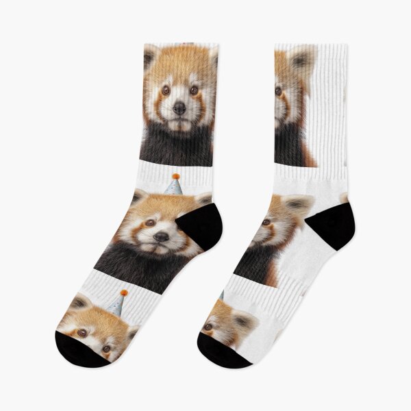 Item preview, Cute Red Panda with Party Hat Birthday Celebration designed and sold by LazyOwlStore.