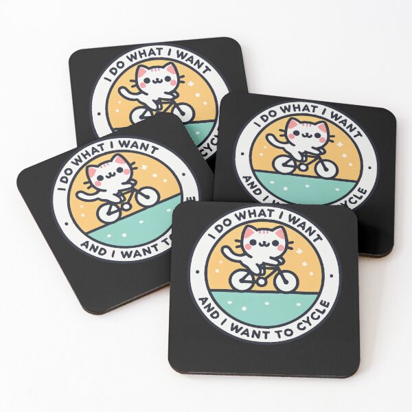 Item preview, Self-determined Cat On A Bike With A Statement designed and sold by LuminOrb.