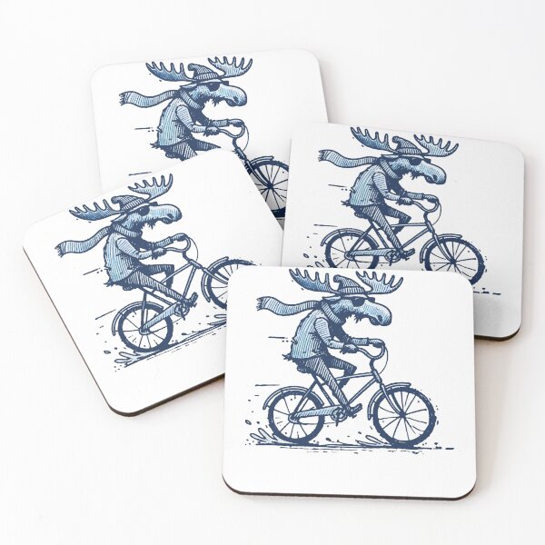Item preview, Bicycle Moose Design For Road Bike Lovers With designed and sold by LuminOrb.