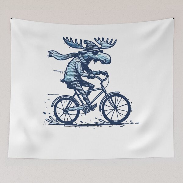 Item preview, Bicycle Moose Design For Road Bike Lovers With designed and sold by LuminOrb.
