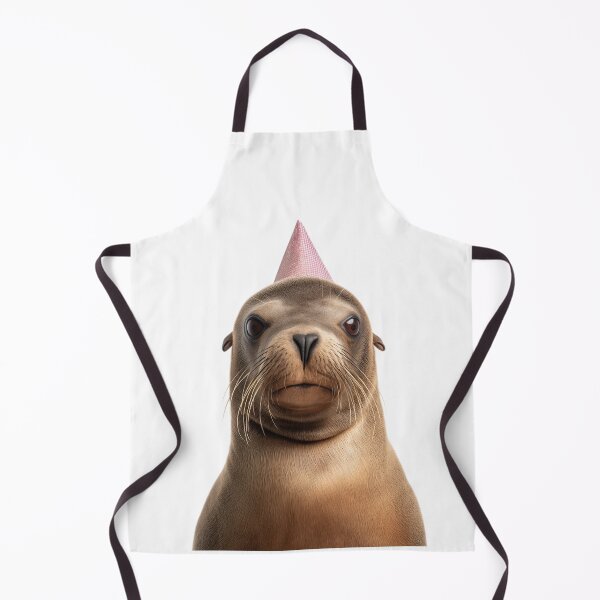 Item preview, Cute Sea Lion with Party Hat Birthday Celebration designed and sold by LazyOwlStore.