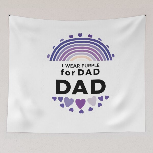 Item preview, I WEAR PURPLE FOR DAD Design designed and sold by youme63.