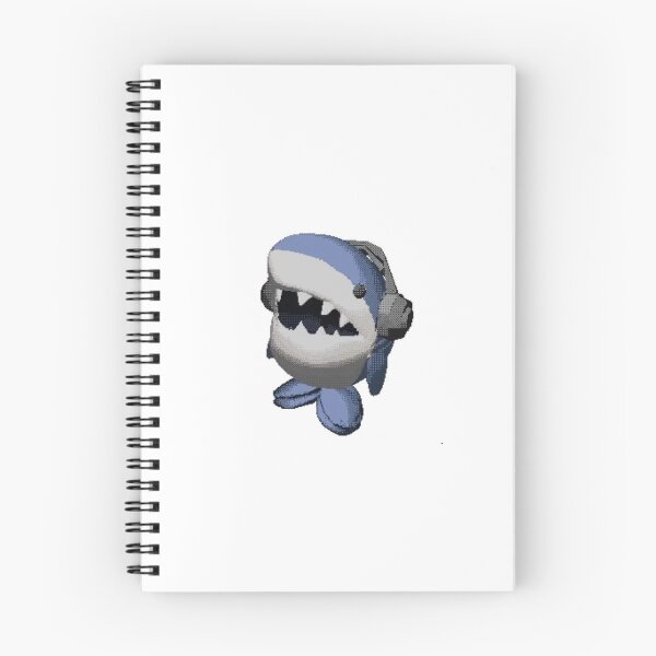 Item preview, pixel shark with headphones designed and sold by mochiirum.
