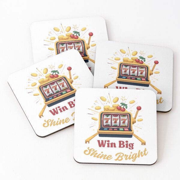 Item preview, Win Big, Shine Bright – Jackpot Slot Machine Design designed and sold by buttamelal.