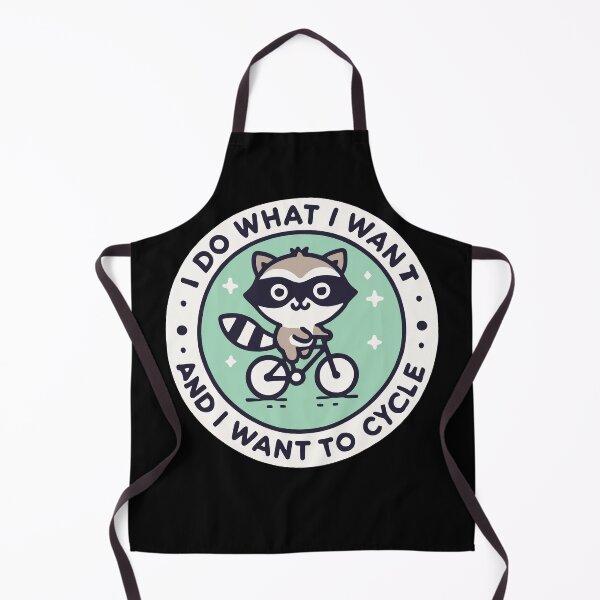 Item preview, Funny Bike Design With Raccoon And Attitude designed and sold by LuminOrb.