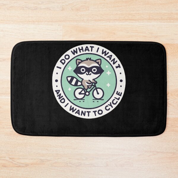 Item preview, Funny Bike Design With Raccoon And Attitude designed and sold by LuminOrb.