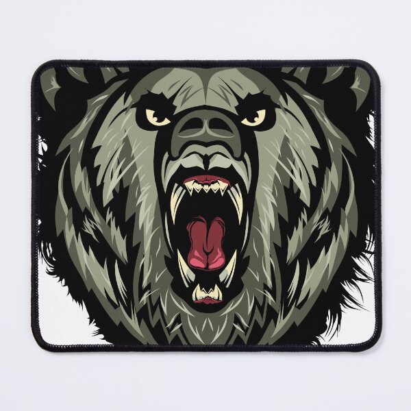 Item preview, bear head mouth ferocious grizzly designed and sold by Achille3777.