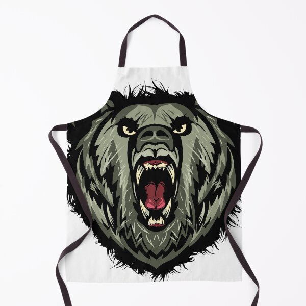 Item preview, bear head mouth ferocious grizzly designed and sold by Achille3777.