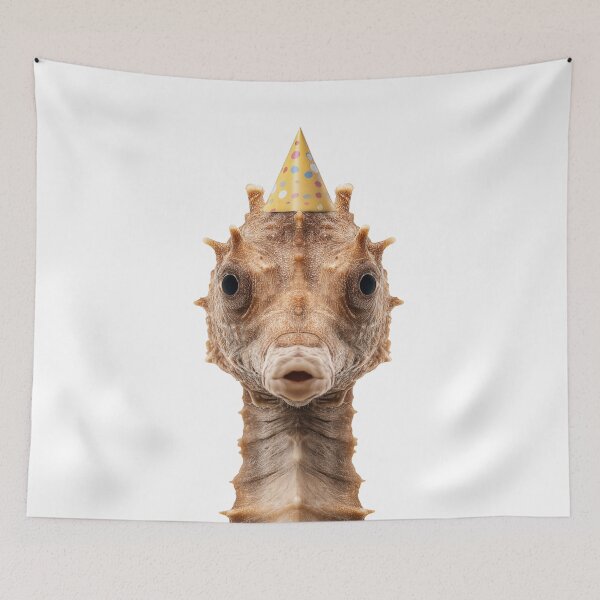 Item preview, Cute Seahorse with Party Hat Birthday Celebration designed and sold by LazyOwlStore.