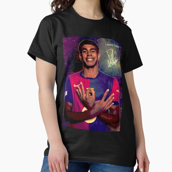 Vista previa del artículo con la obra «Gol de celebración de Lamine Yamal», diseñado y vendido por Ginovativedy.